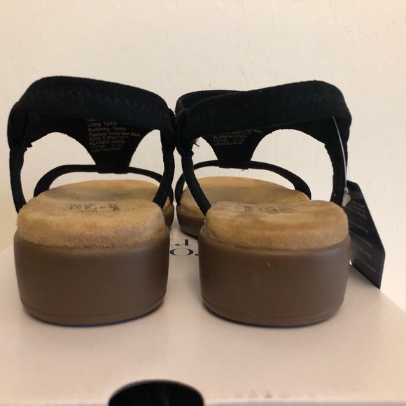 CROFT & BARROW Ortholite Comfort Womens Sandals Black & Diamanté Size 5 Wide New - Picture 7 of 11